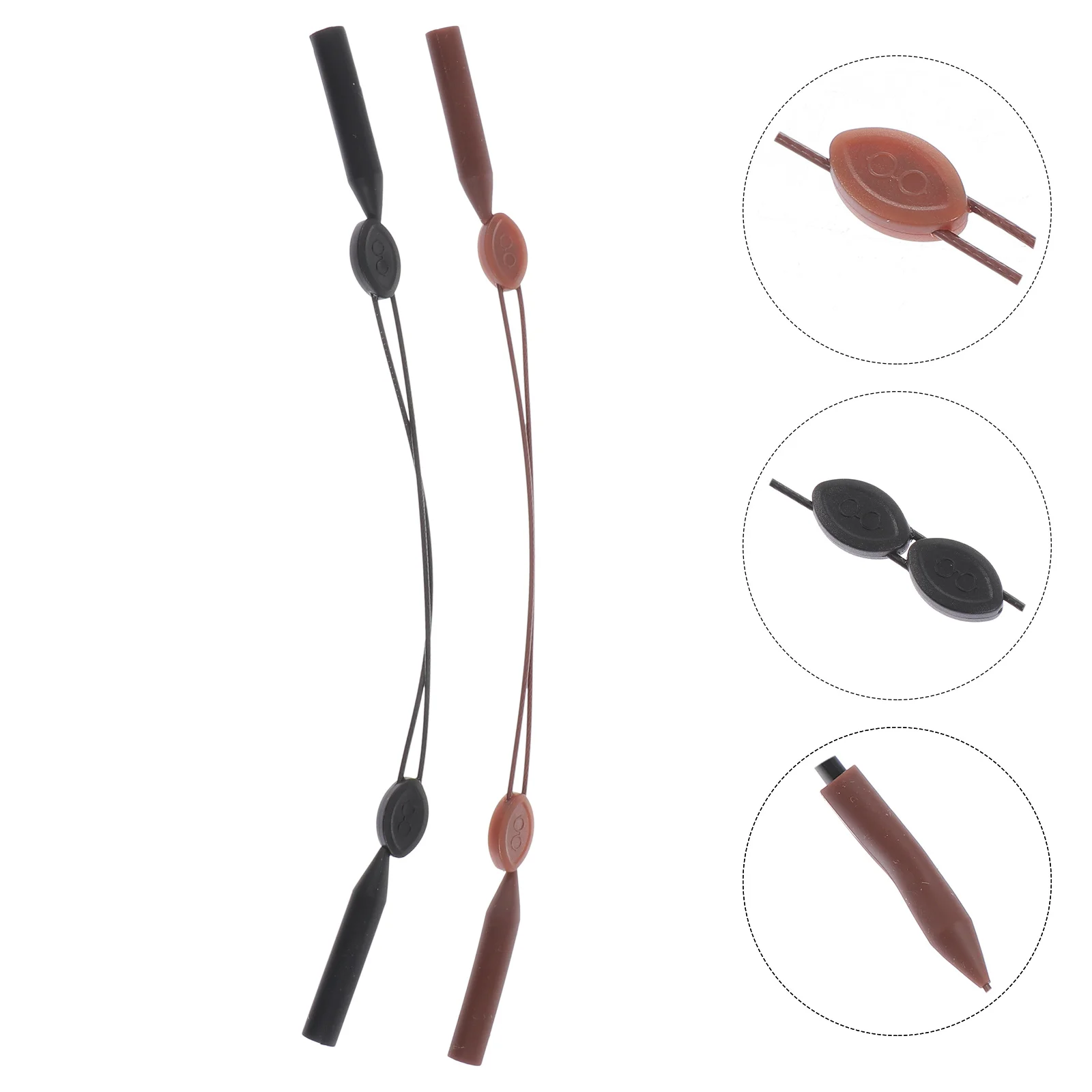 

2 Pcs Eyeglass Chain Glasses Lanyard Hanging Ropes Sunglasses Gel Eyewear