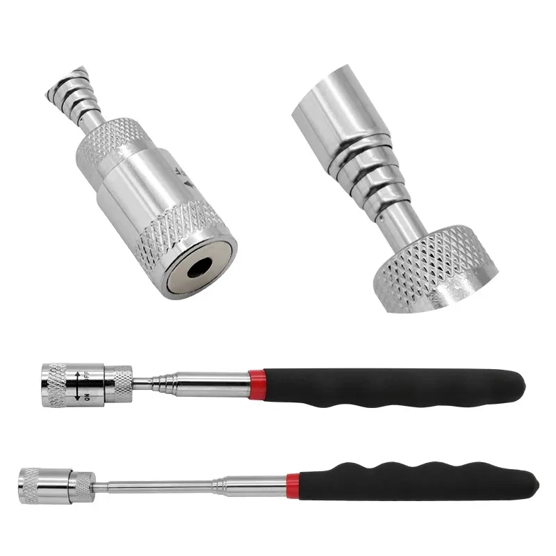 Imagem -05 - Ferramentas de Coleta Magnética Telescópica Ajustável Magnet Grip Caneta Longa Vara Magnética com Luz Led