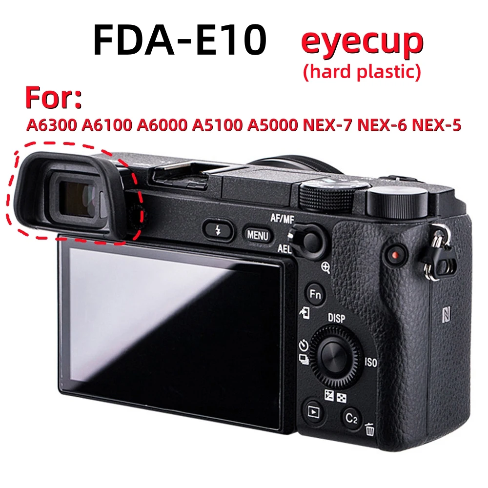 Hard Plastic FDA-EP10 Eyecup Viewfinder Replacement for Sony A6300 A6100 A6000 A5100 A5000 NEX-7 NEX-6 NEX-5 Camera Accessories