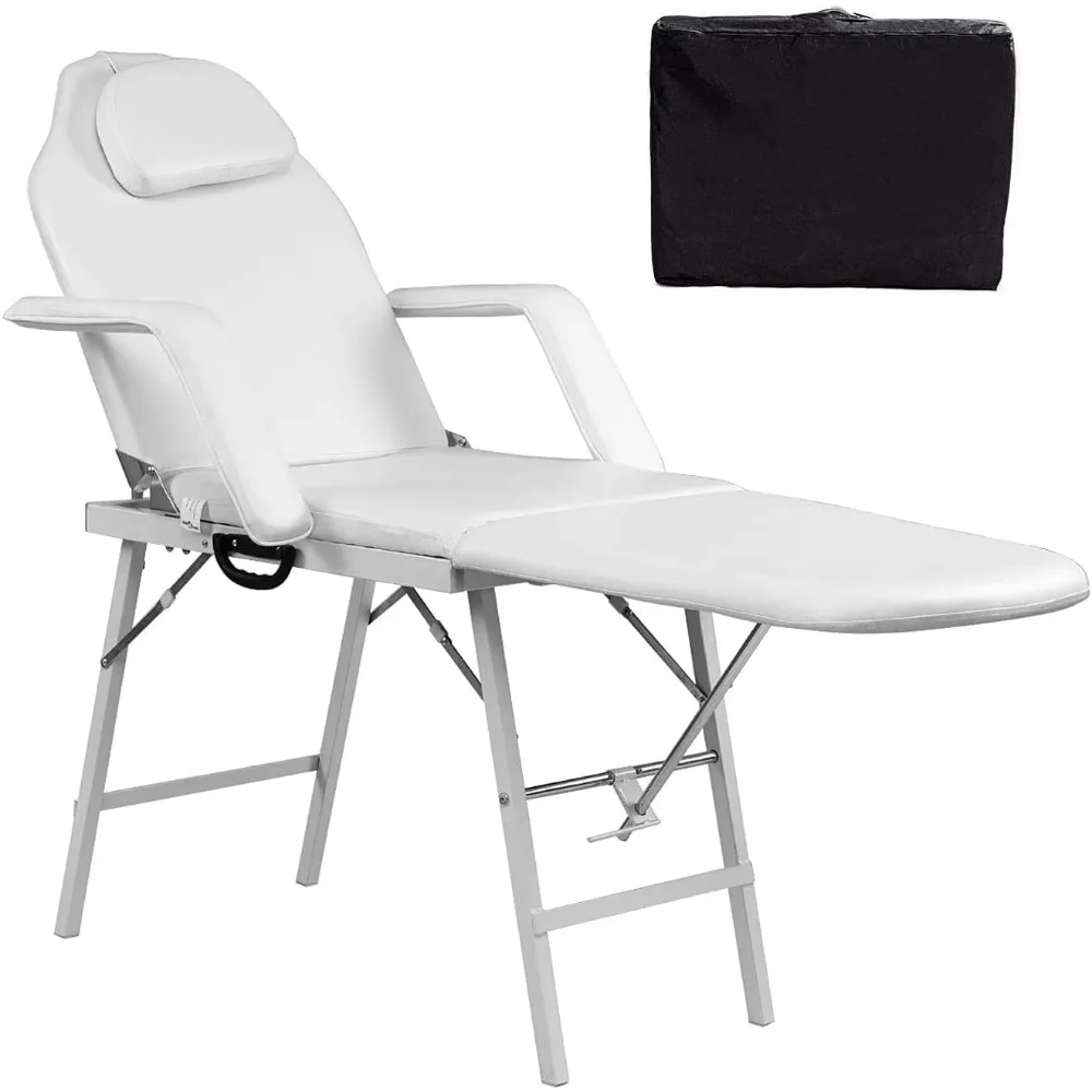 

73'' Folding Massage Table, Portable Massage Bed Professional Spa Chair Carry Case Facial Salon Tattoo Bed