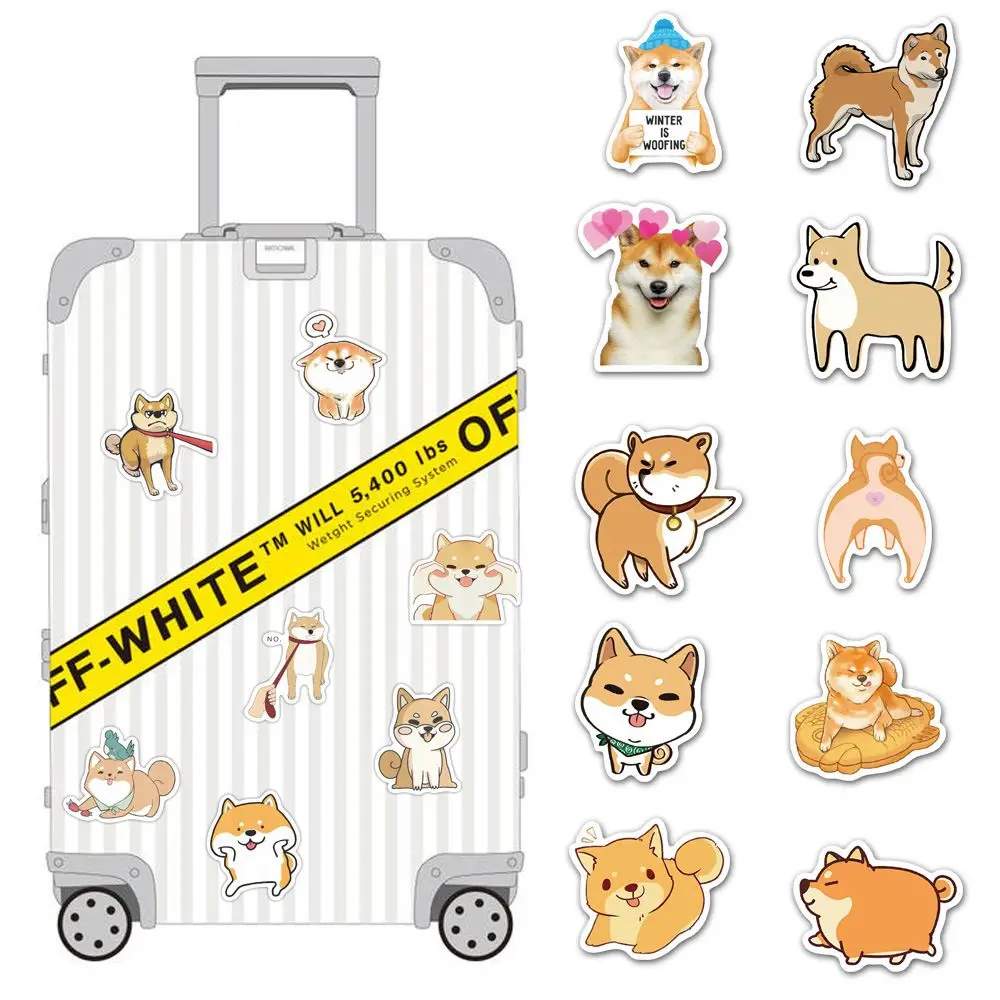 Sticker Suitcase Stationery Sticker DIY Scrapbook Japanese Shiba Inu Dog Sticker Puppy Sticker Animal Stickers Graffiti Sticker