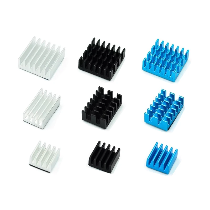 Untuk Raspberry Pi 4 penyerap panas 3 buah Raspberry Pi 4B aluminium Heatsink Radiator Kit pendingin pendingin untuk Raspberry Pi 4 Model B