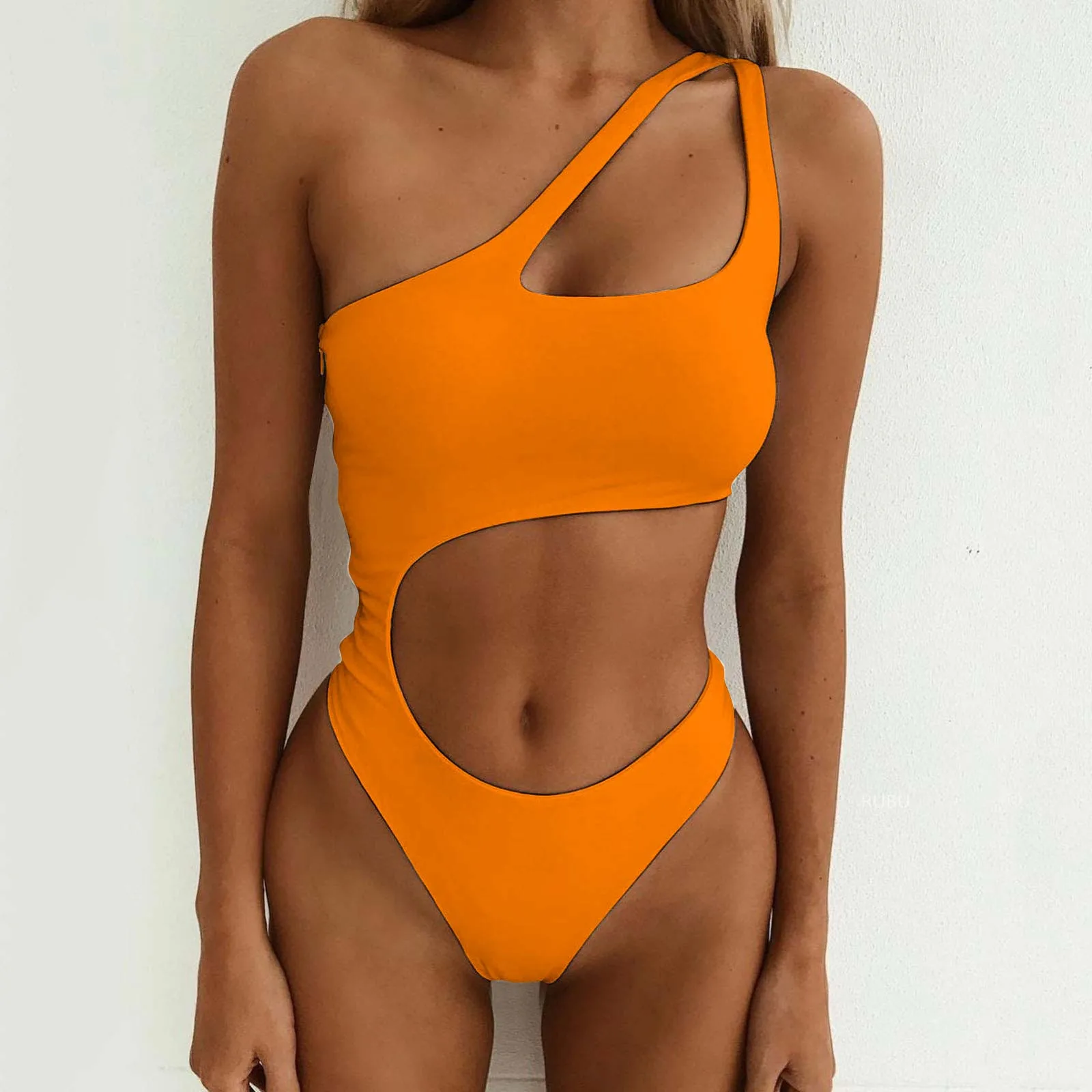 Maillot de bain une pièce pour femme, monokini, bikini, taille haute, entrecroisé, tankini, baigné, nouveau