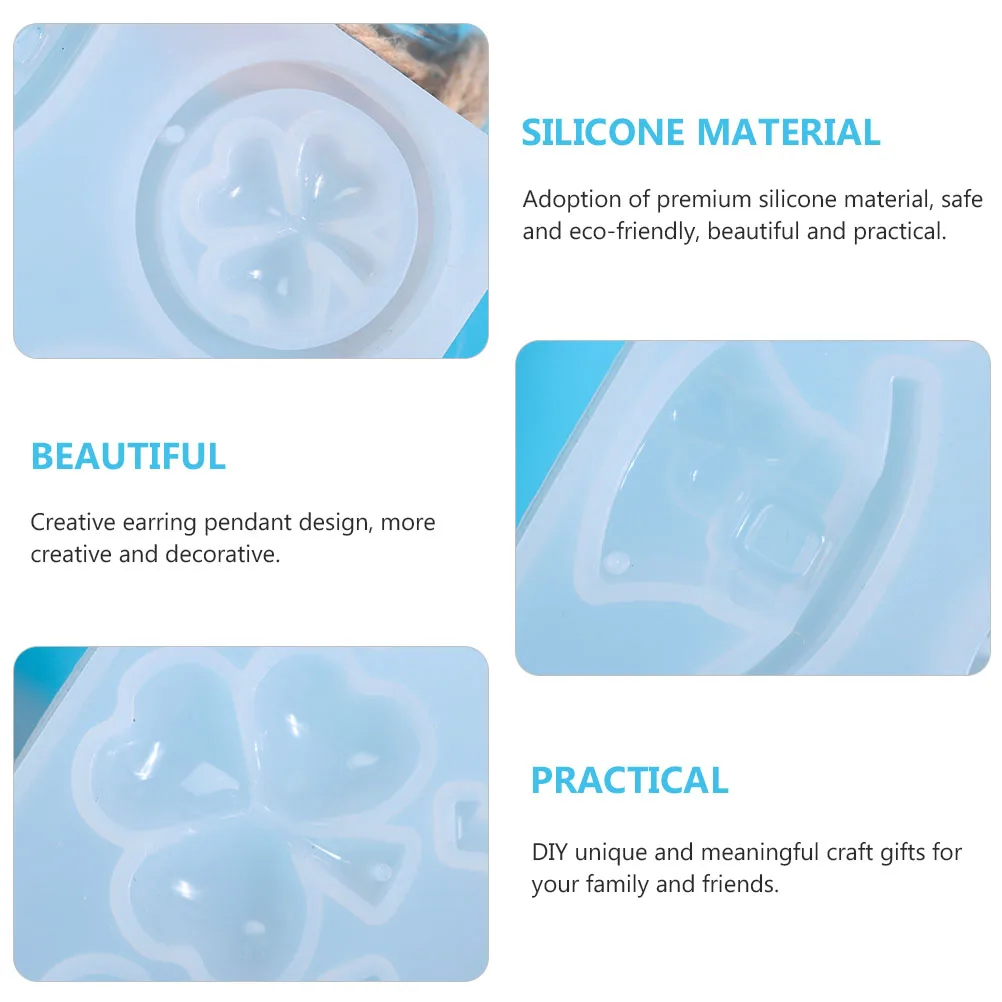 

Экологичная силиконовая форма для сережек, дизайн, сделай сам, подвеска для ушей, инструмент для литья, антипригарное, пригодное для вторичной переработки, легкое отдельное мытье
