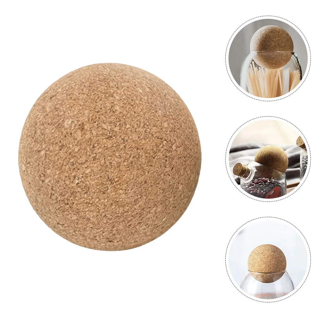 

Corks Bottle Stopper Ball Decanter Lid Seal Stoppers Light Brown Rounds Fitness