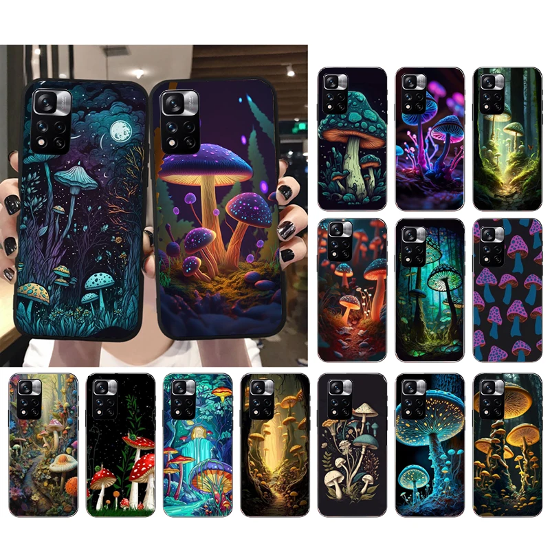 

Mushroom Phone Case For Xiaomi Redmi note 13 12 Pro 11S 11 10 Pro 10S 12S Redmi 10 13C 9C