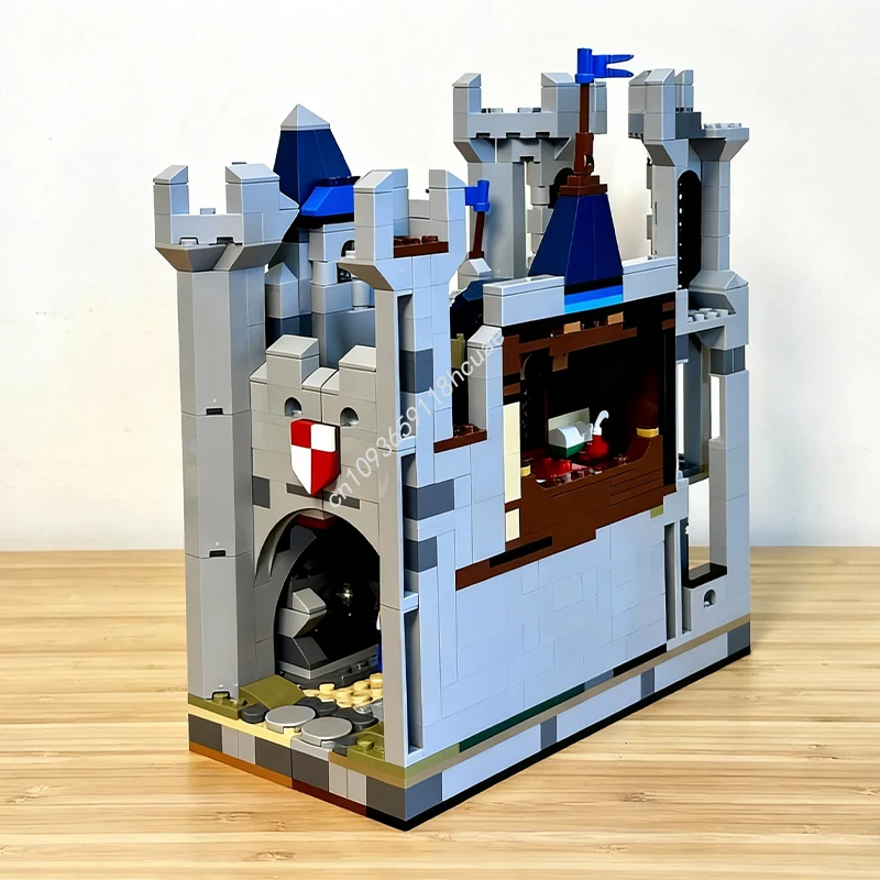 1052개 MOC 중세 마을 북 누크 모델 블록 DIY 공예 장난감 어린이 건축 블록 창의적인 크리스마스 선물