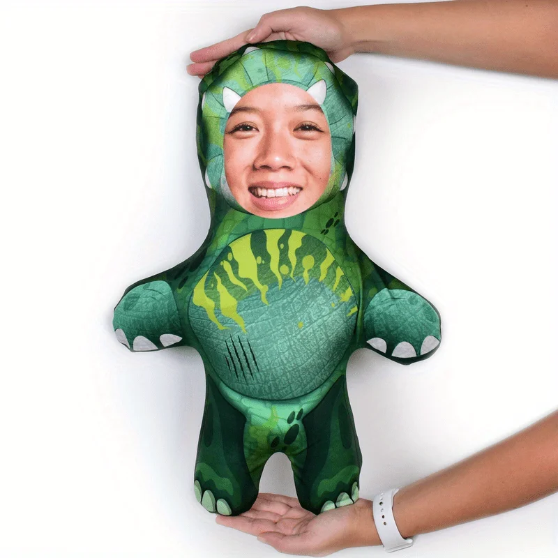 

Custom Green Monster Double-Sided Printed Face Cushion, Pillow, Seat Cushion Birthday, Quirky and Fun Gift