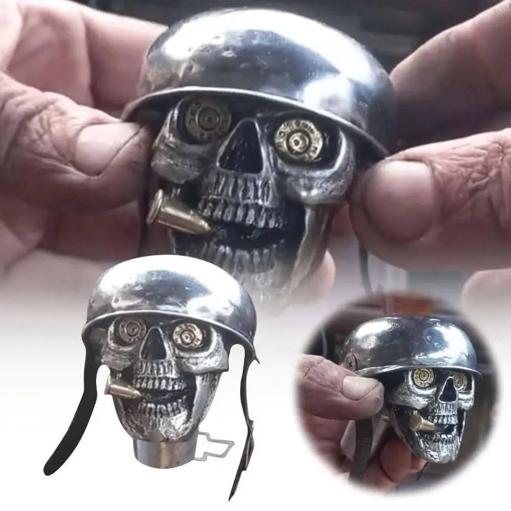 Sliver Devil Skull Skull Soldier Grip Skeleton Style Fit Most Manual Automatic Transmissions Handcrafted Gear Knob