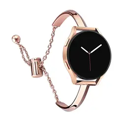 20mm Jewelry Strap for Samsung Galaxy Watch 6 5 4 40mm 44mm wristband Metal Chain Women Bracelet For Huawei GT 2/GT 3 Pro 43mm