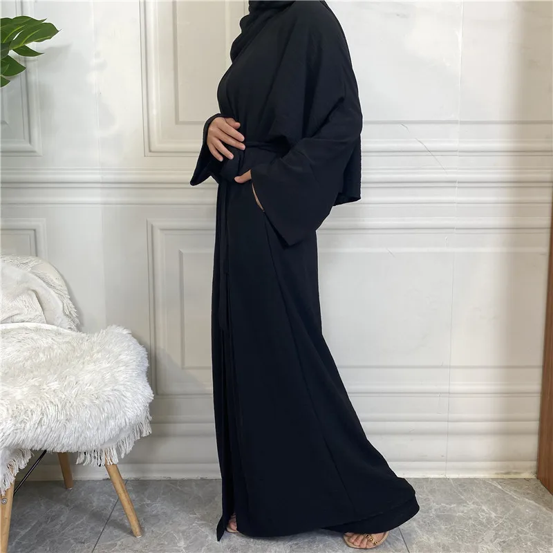 Women\'s Open Abaya and Inner Dress Set, Female Kaftan, Islam Clothing, Turkey Fashion, Eid, Dubai, Turkey, Two Pieces