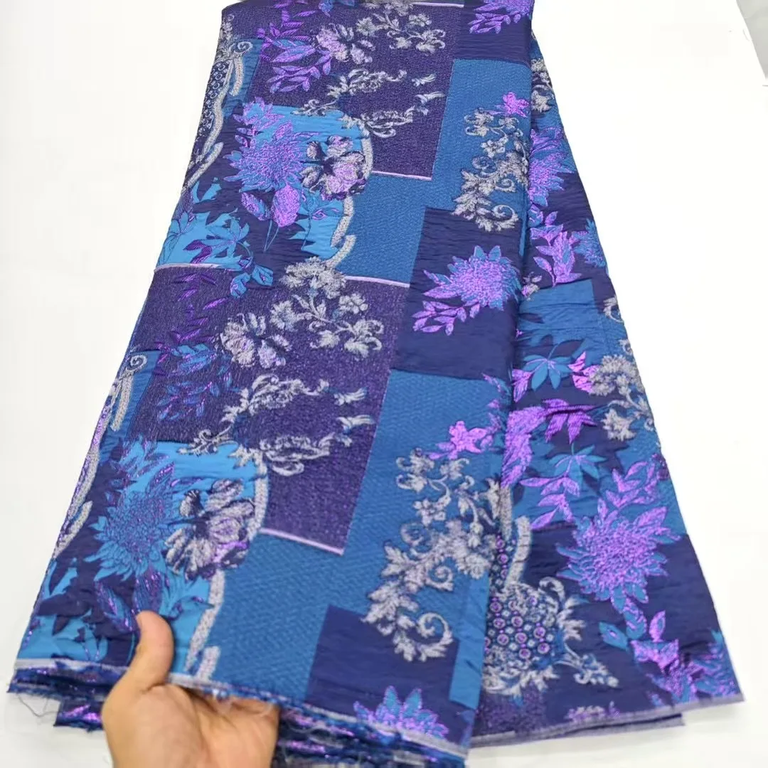 

Nigerian Brocade Fabrics Tulle Lace African Lace Fabric 2025 High Quality Green Brocade Jacquard for Wedding Party Dress NHD6309