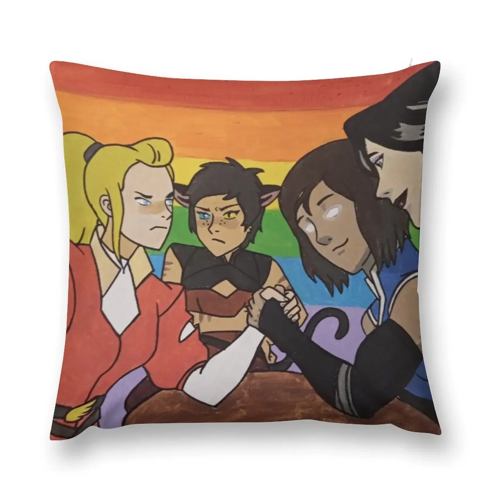 She-ra vs Korra Throw Pillow pillowcases for sofa cushions Christmas Pillows pillow cover christmas sleeping pillows pillow