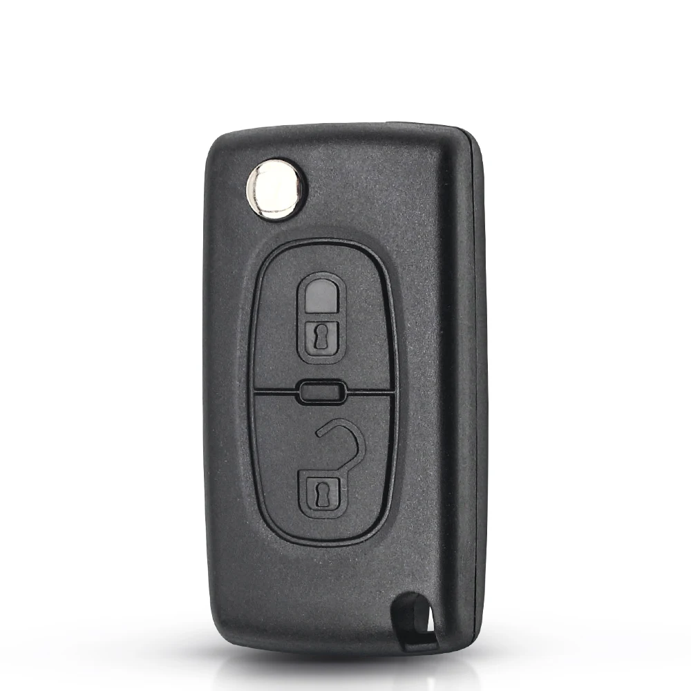 KEYYOU-mando a distancia de 2 botones para coche, llave de 433MHZ para PEUGEOT Expert Partner 207, 307, 308, 407, 807 CC SW (CE0523 ASK,VA2)