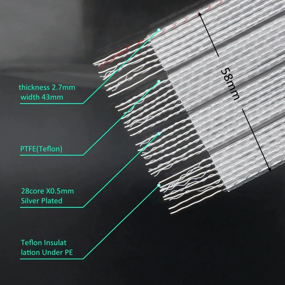 OCC Silver Plated DIY Speaker Cable 28cores DIY Hifi Speaker Cable Loudspeaker wire for Amplifier CD