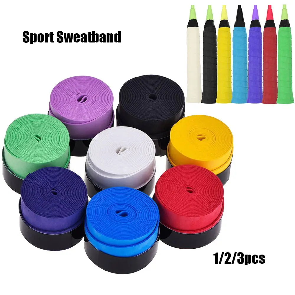 High Quality Sweatbands Soft Dry Tennis Racket Sweat Absorbed Wrap Racquet Vibration Sweatband Badminton Grips Fishing Rod Tapes