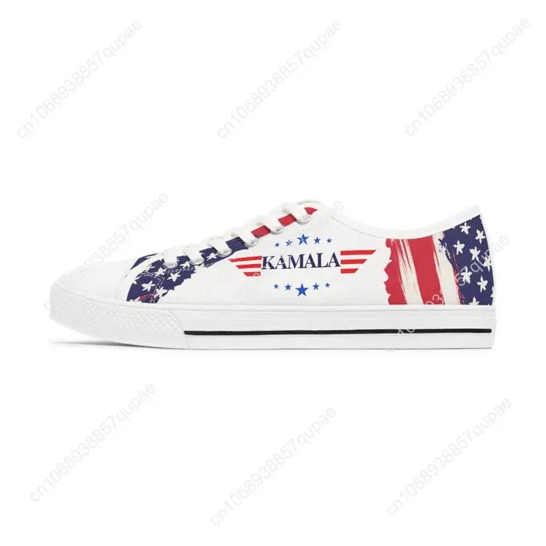 Kamala Low Top Sneakers, Kamala President Women Sneakers, Harris Merch, Harris Saves Democracy Shoes, Kamala Presidential Sneake