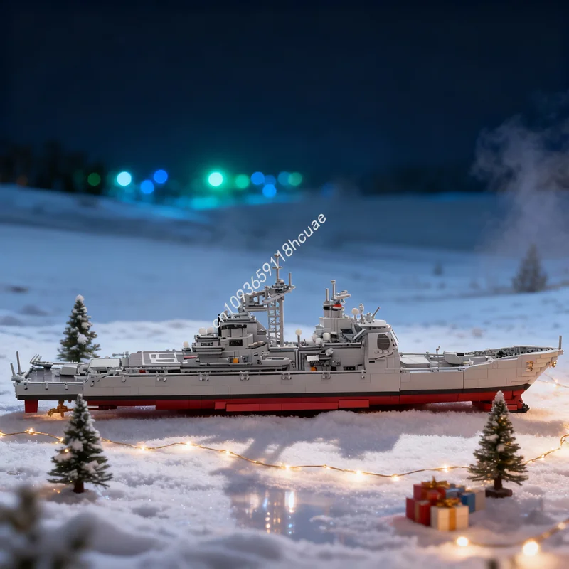 

3742 деталей MOC Крейсер класса «Тикондерога», конструктор Creator Expert, архитектурная модель, развивающая игрушка, креативный рождественский подарок
