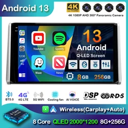 Android 13 Carplay Auto 4G + WIFI Radio de coche para Toyota RAV4 XA50 2018 2019 2020 navegación GPS reproductor de vídeo Multimedia estéreo DSP