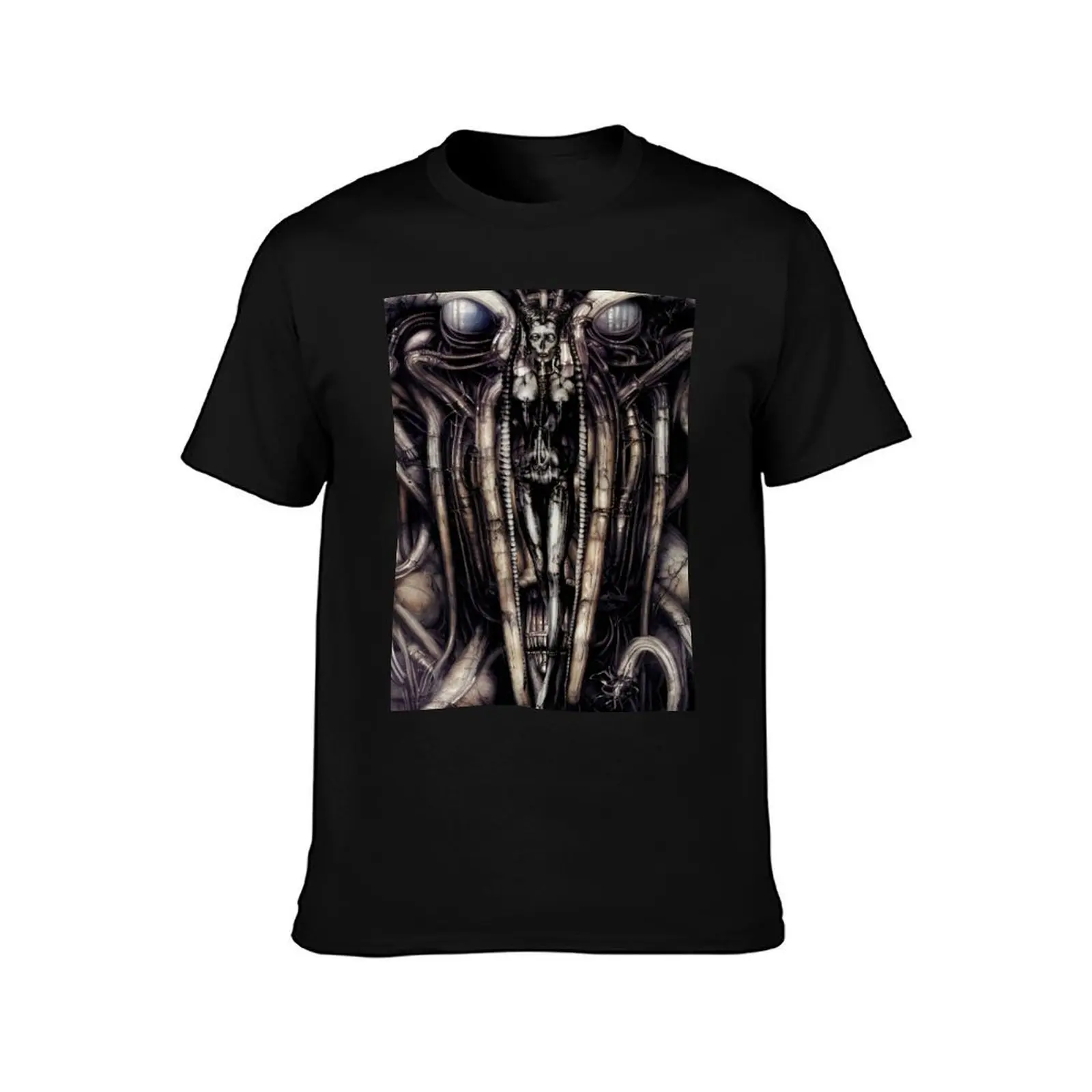 HR Giger Lilith Steampunk Gold T-Shirt Comfortable Work Wear Tee T-Shirt