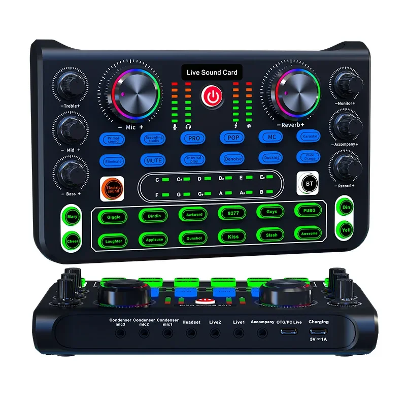 X60 scheda Audio versione inglese schede Audio professionali Mixer Audio per Karaoke Broadcast KTV Singing Live Sound Studio Mixer