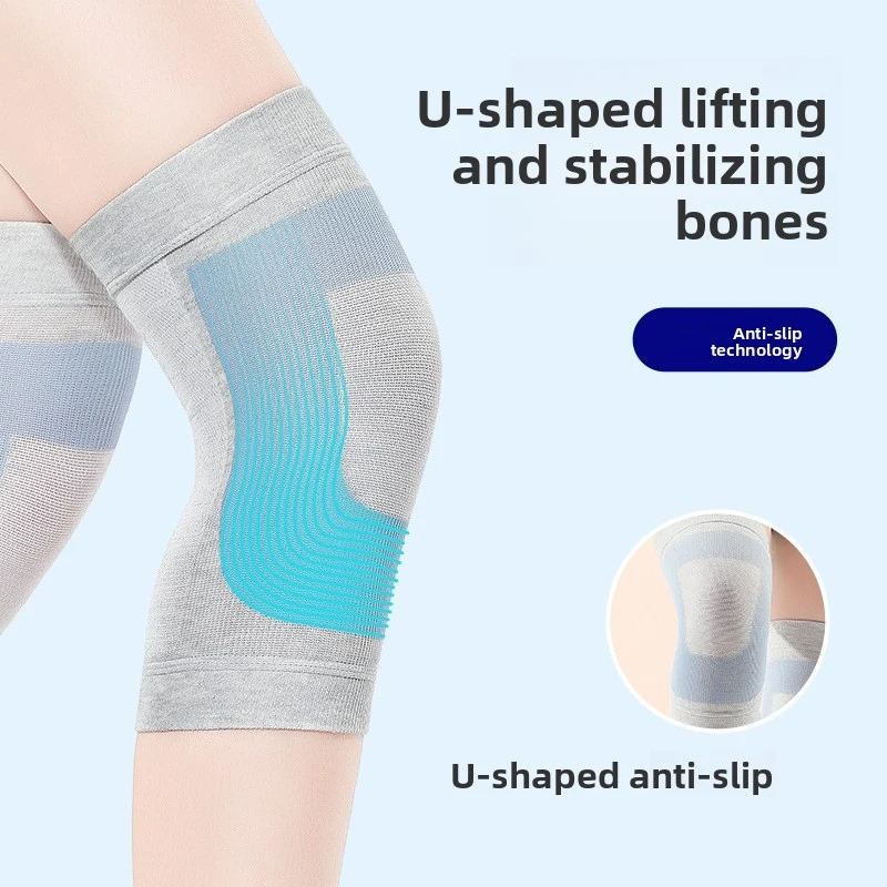 High-end Japanese Silk Knee Sleeves Thin Warm Sports Knee Support Squats Running Dancing Yoga Air-Conditioned Men Women