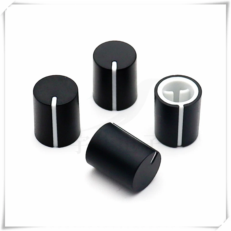 10PCS Plastic Rubber Knob Cap D Handle Potentiometer Switch Cap Coding Switch Knob Cap Electrical Electronic Switch Cap