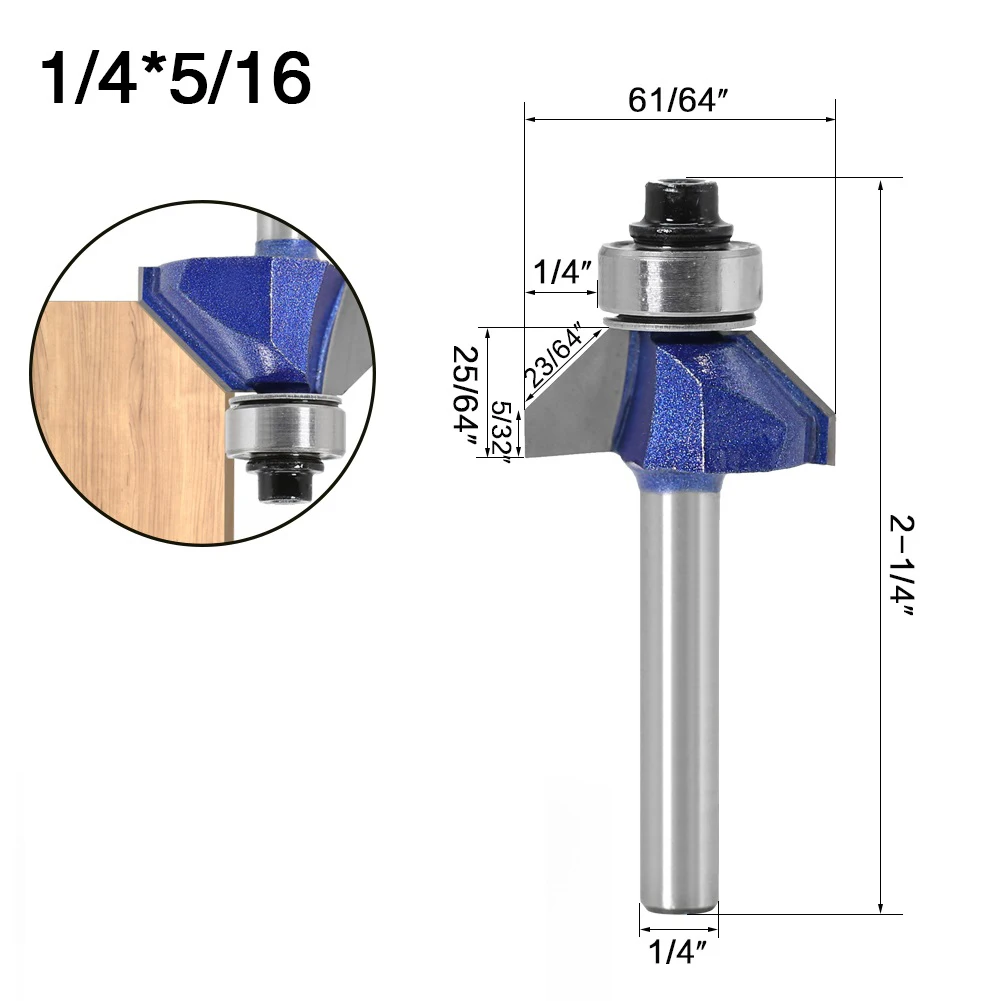 Woodworking Router Bit Router Bit Drawer 1/4*3/8 1/4*5/16 1pc 600 Grit Mirror-Like Finish Solid Hardened Steel YG6