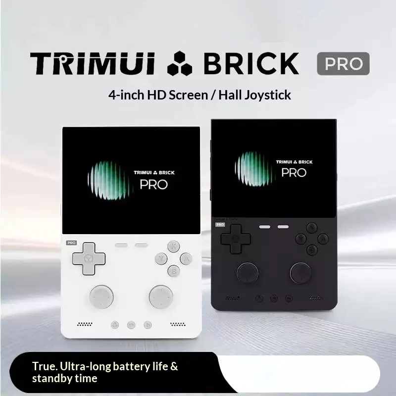 For TRIMUI BRICK PRO Vertical Retro Handheld Game Console IPSDual Hall Joysticks Alps Buttons Pocket Retro Classic Game Gifts