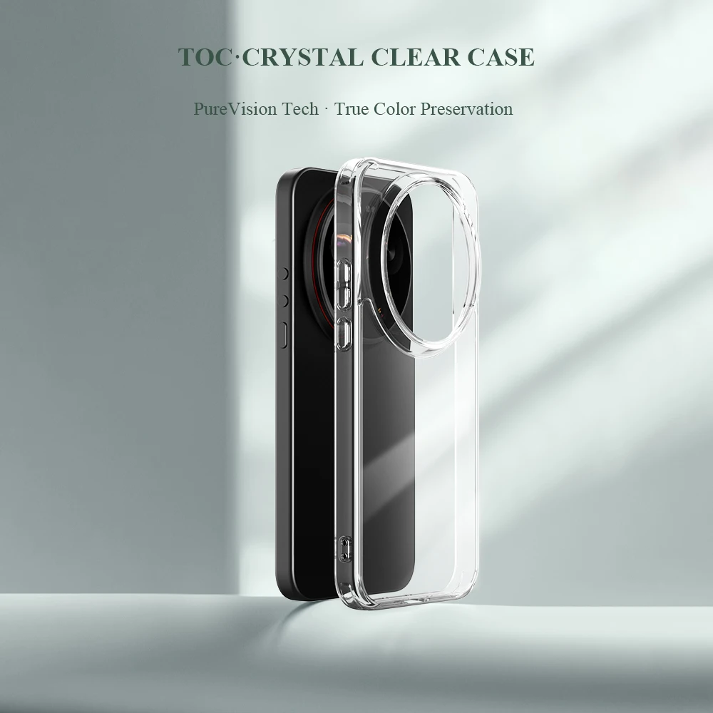 

Чехол LeReach TOC для Xiaomi 17 Ultra 5G, кристально прозрачный, ультрапрозрачный, противоударный, с защитой по четырем углам, TPU+PC, 360-градусная защита задней панели