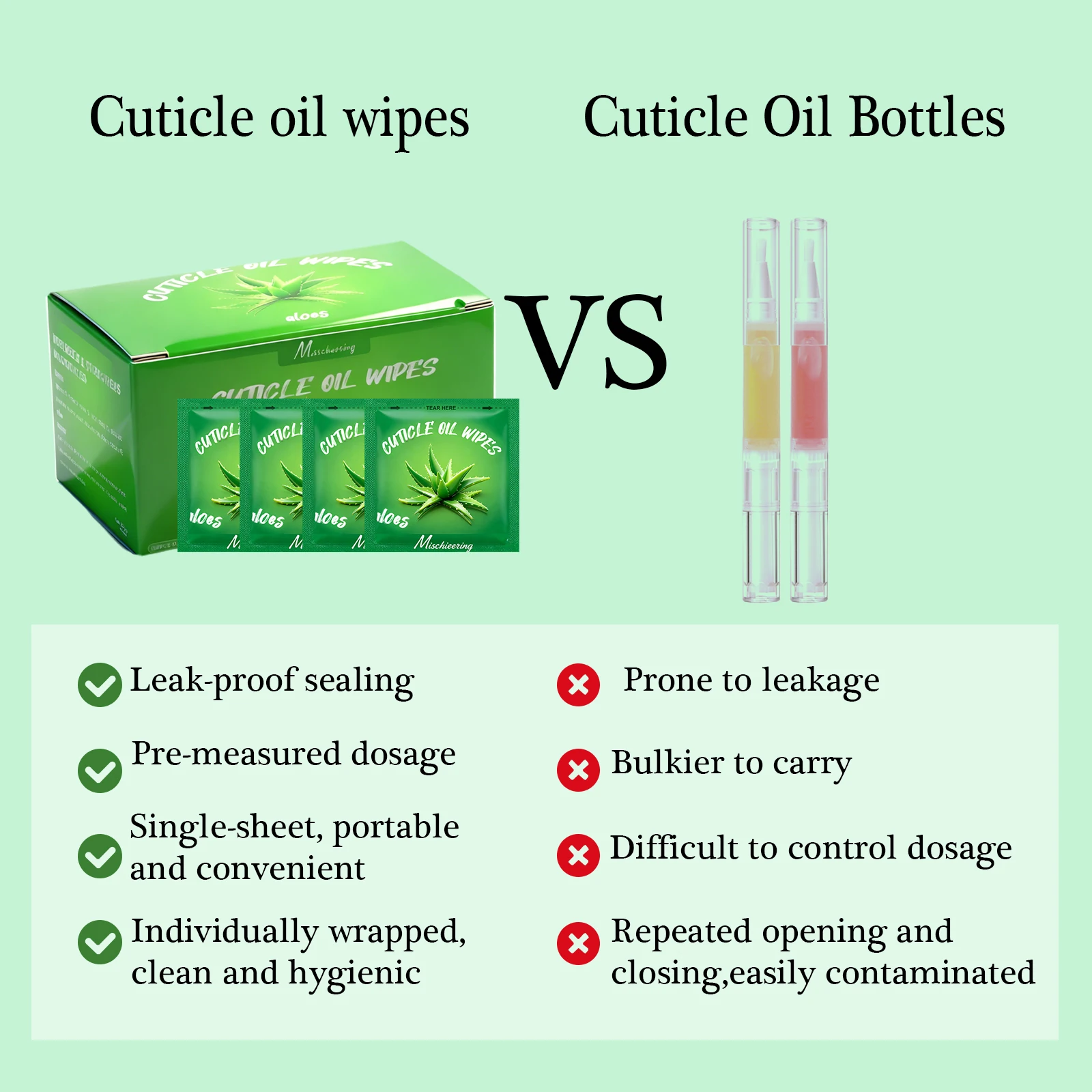 زيت البشرة للأظافر، 100 قطعة مناديل زيت العناية بالبشرة الصغيرة 6 رائحة للعناية بالبشرة الميتة والعناية اليومية بالأظافر التالفة