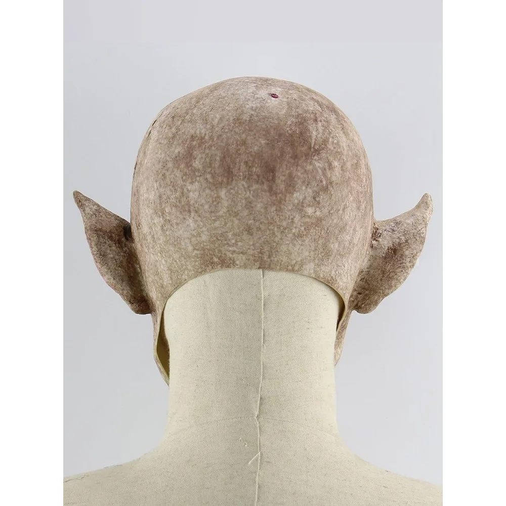 Ghoul Monster Mask Premium Latex Realistic Wound Details Horror Party Decor for Special Effects Fans with Hooded Robe Included view 5