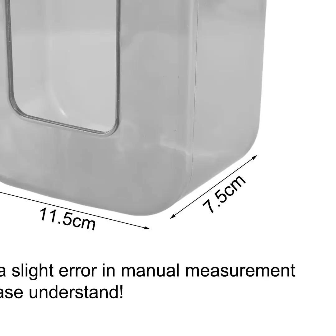 For Kitchen For Bathroom Wet Wipes Storage Kitchen Wipes Storage Box 11.5*7.5*14cm PET Material Space-Saving Design