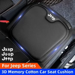 Leather Car Seat Cover For Jeep Renegade Compass Wrangler Grand Cherokee Breathable and Non-slip Interior Cars Seat Cushion Pad
