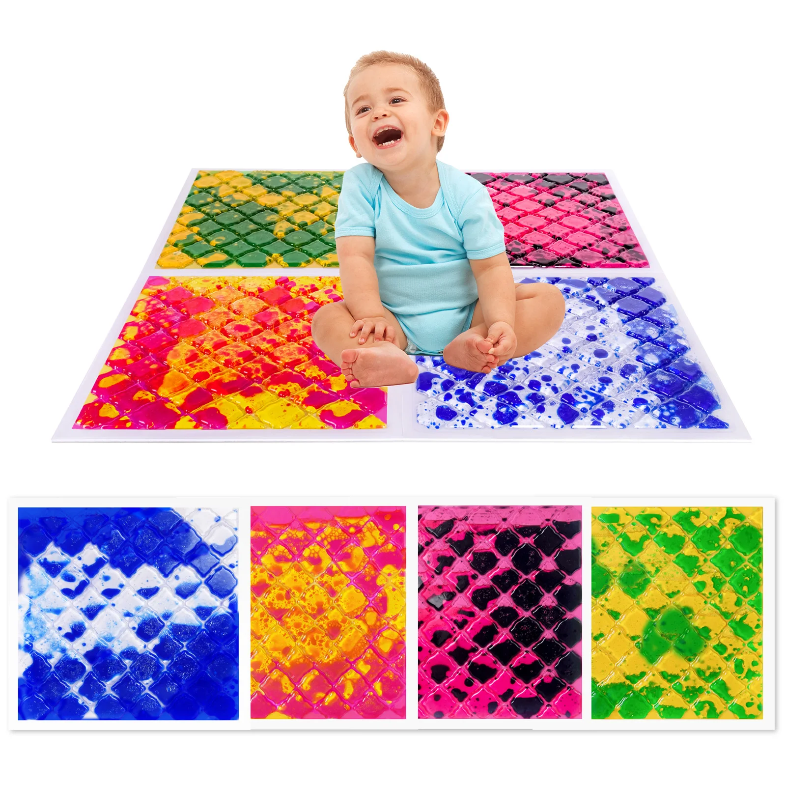 Сенсорный напольный коврик для детей, тактильные сенсорные игрушки, обязательный визуальный