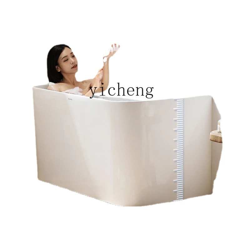 Xl Bathtub Household Small Apartment Japanese Acrylic Integrated Sitting Deep Bubble Mini