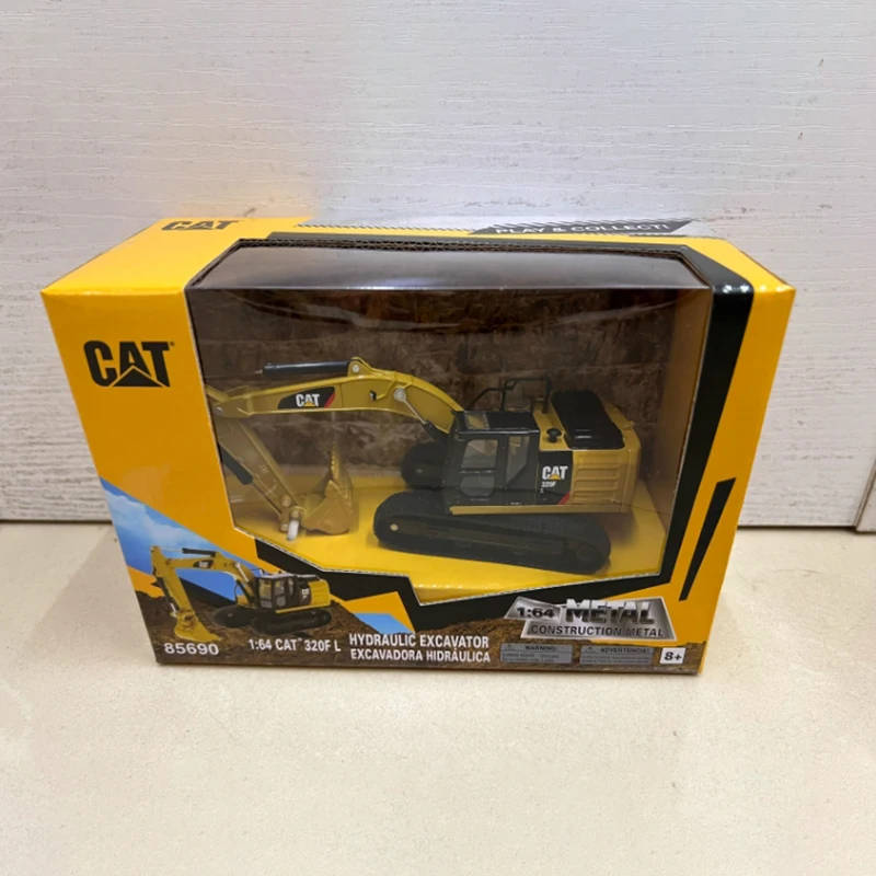 Diecast 1:64 Scale CAT 320F L Hydraulic Excavator Alloy Engineering Vehicle Model Finished Product Simulation Toy Static Model