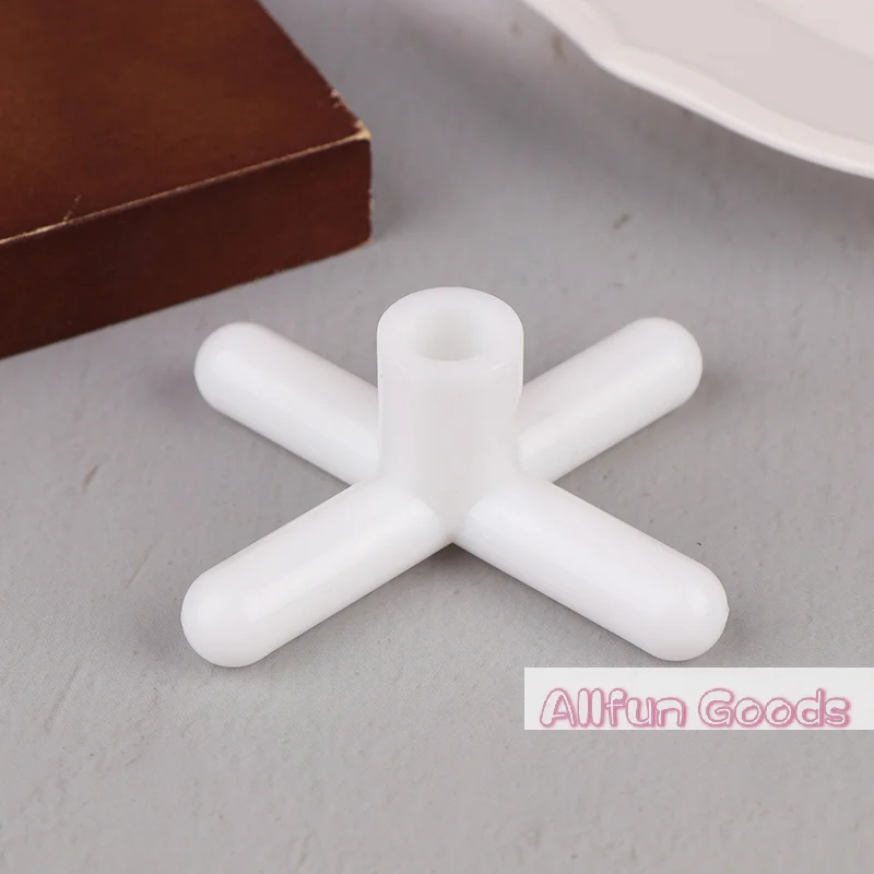 1Pc Billiard Stand Heads White Plastic Handle Pool Snooker Cross Pole Rest Replacement Bridge Extender Lightweight Accessory