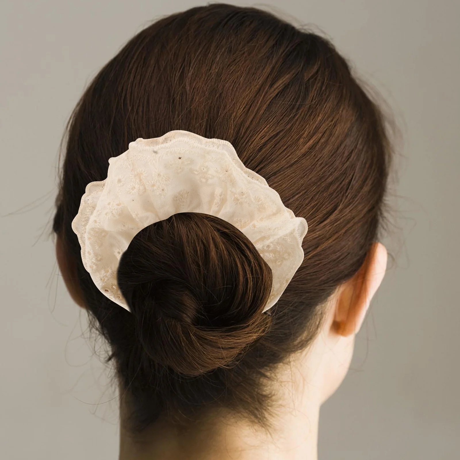 10 szt. Koronkowe gumki do włosów, gigantyczne scrunchies, bawełniane gumki dla kobiet, duże, bardzo duże, elastyczne