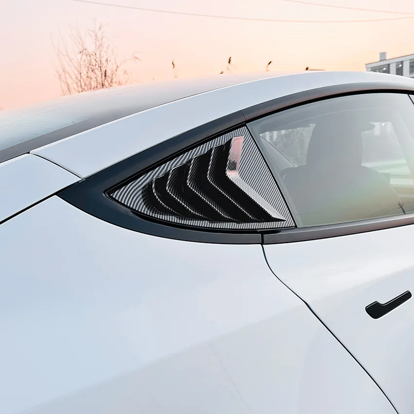 

Rear Car Window Shutter Spoiler Car Stickers Decoration Modification Accessories For 2024 Tesla Model 3 Refreshed Edition