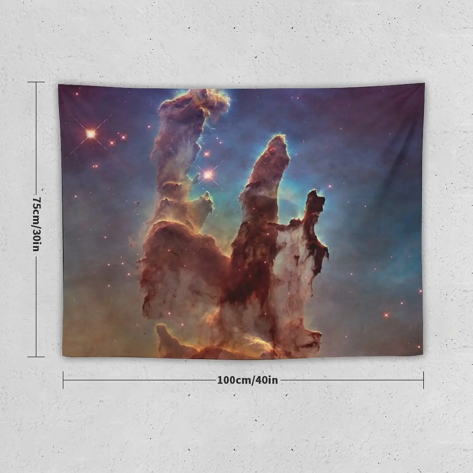 Pillars of Creation, Eagle nebula, space exploration Tapestry Cute Room Things Decoration Room Decoration Aesthetic Tapestry