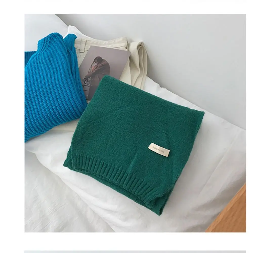 مريلة الحرارية الرقبة أدفأ سماكة الأزياء الحياكة وشاح من الصوف المفاجئة السحابة يندبروف تزلج دراجة نارية وشاح للجنسين #5