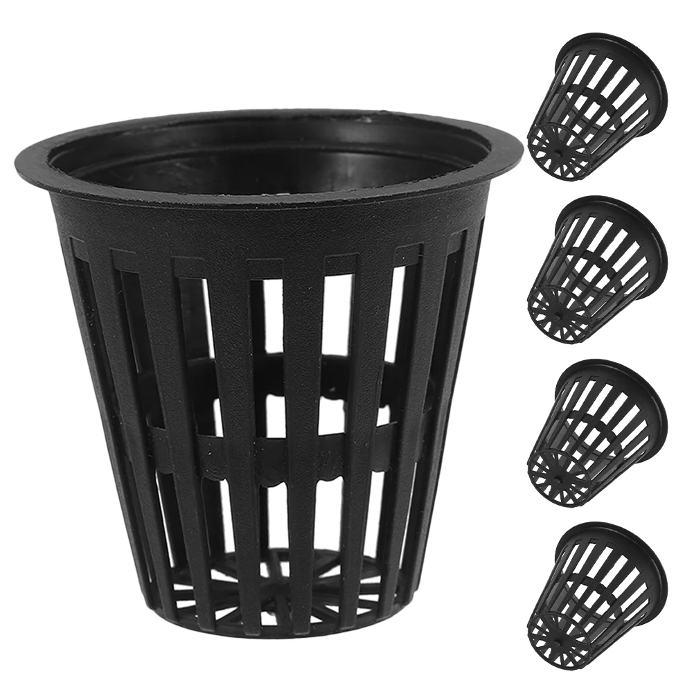 

5 Pcs Hydroponic Planting Basket Planter Cups Aquaponics Orchid Containers Vegetable Net Start