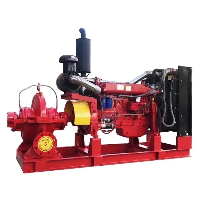 Quality certification driven pump Horizontal medium open fire pump High lift large flow fire pump