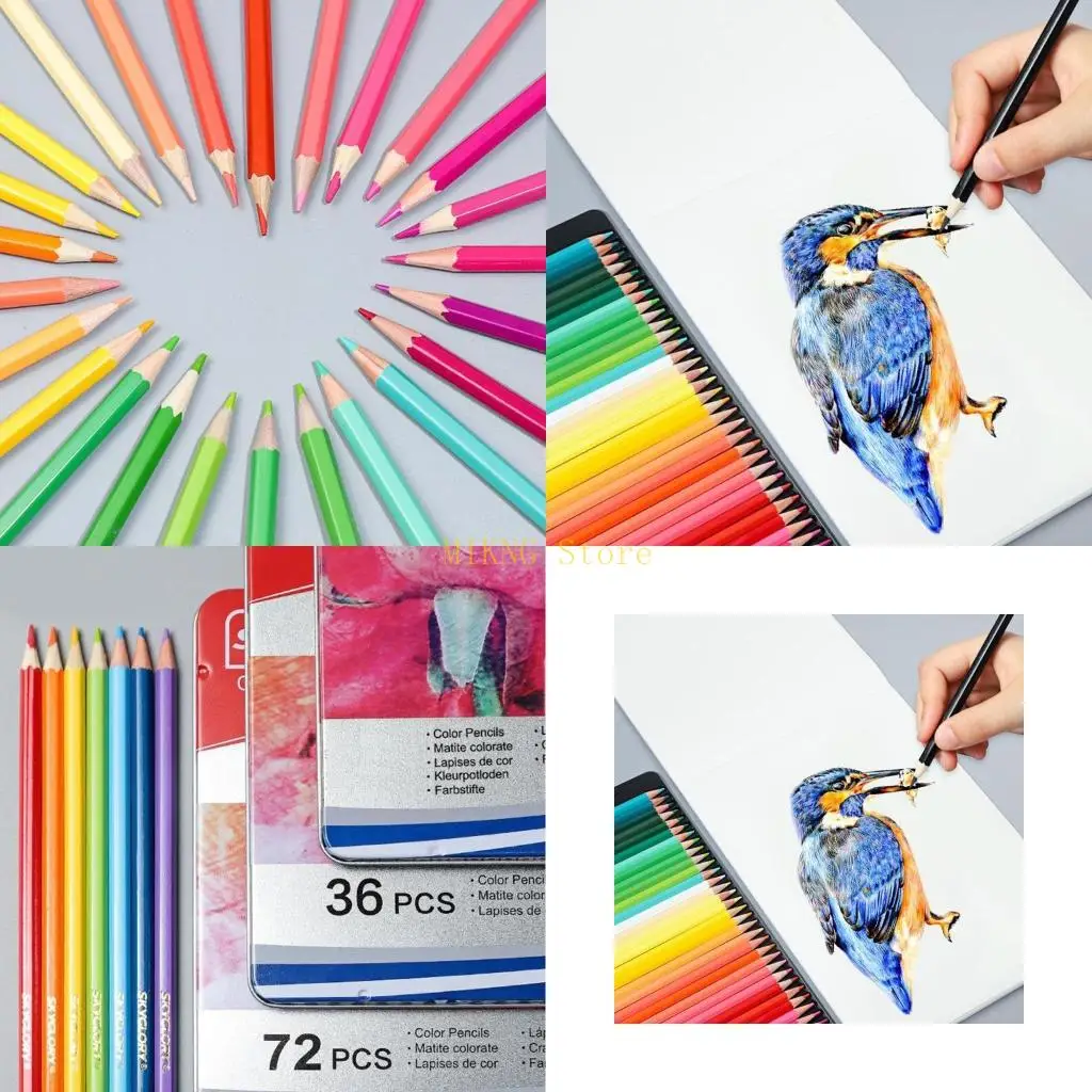 

12/36/72/120Pcs Oily Color Pencil Set Thick Artistic Sketch Hand-Painted Colored Pen for Coloring Drawing Art best sale