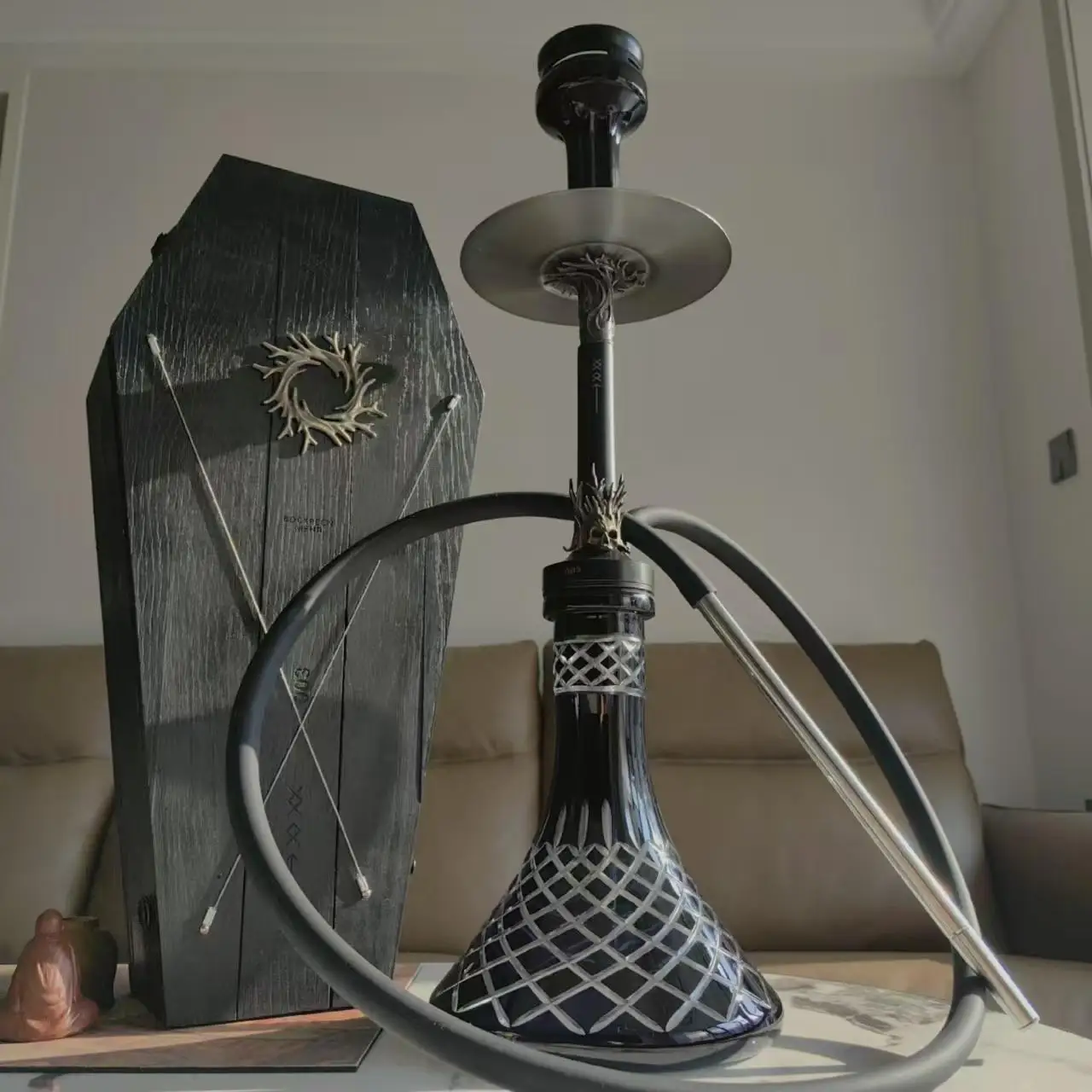 

51CM Doosha Medusa 3 Hookah Dark Forest Guardian Soul Keeper Stainless SteelShisha Set Without Bottle