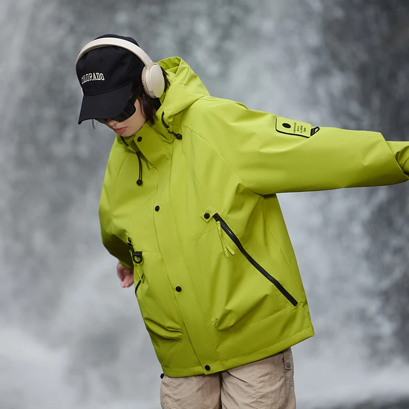 Outdoor Wanderjacken für Damen und Herren Wasserdichte Windjacke Camping Klettern Herbst Trekking Mäntel Streetwear Unisex Oberbekleidung