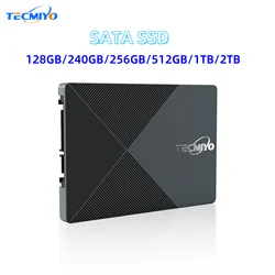 TECMIYO SATA SSD 128GB/240GB/256GB/480GB/512GB/1TB/2TB SATA 2.5 Inch Internal SSD SATA III 6 Gb/s R/W 440-500 MB/s 490-560MB/S