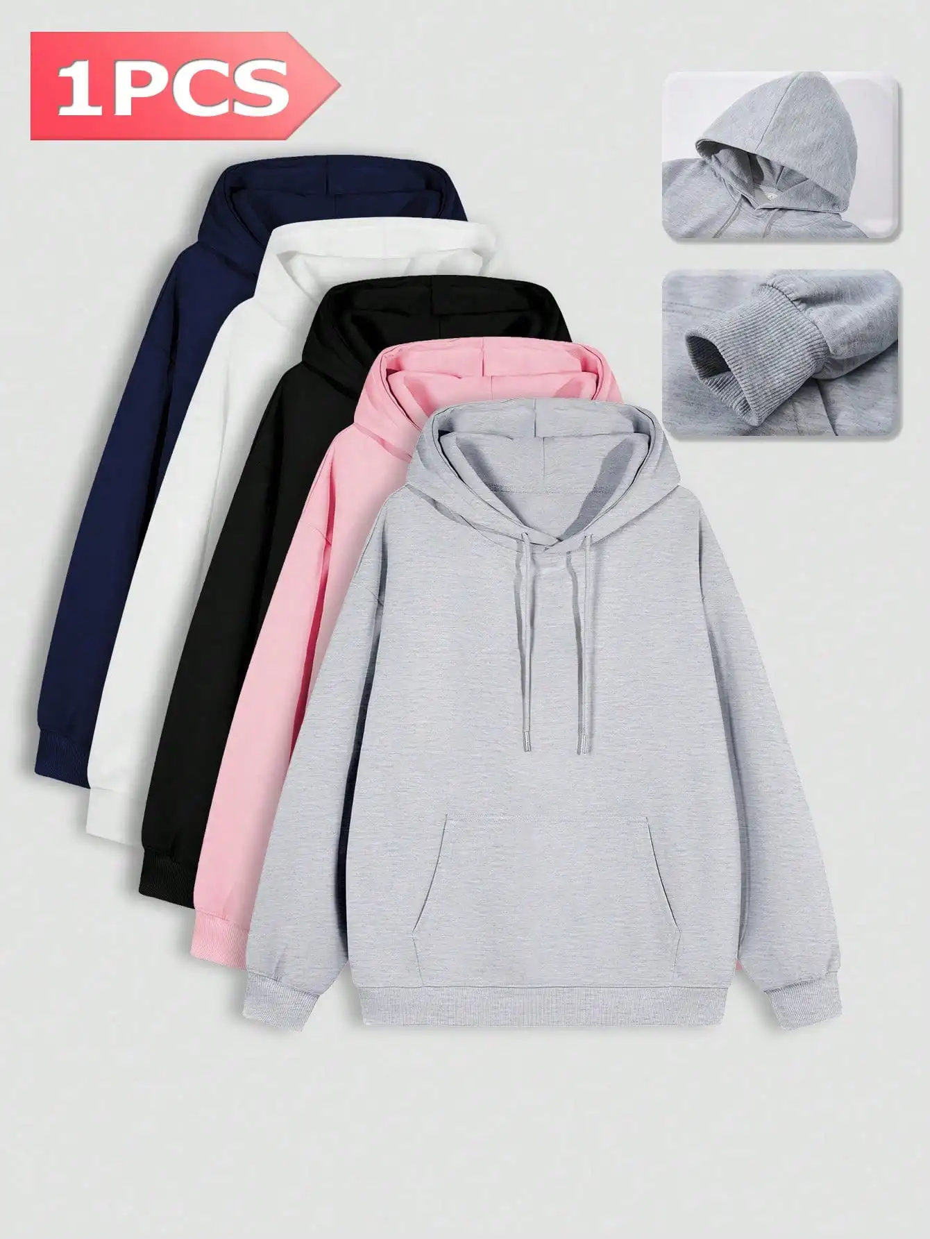 

Мужская повседневная толстовка с капюшоном и передним карманом, из мягкой хлопковой смеси, стандартный крой, для осени и зимы, на каждый день