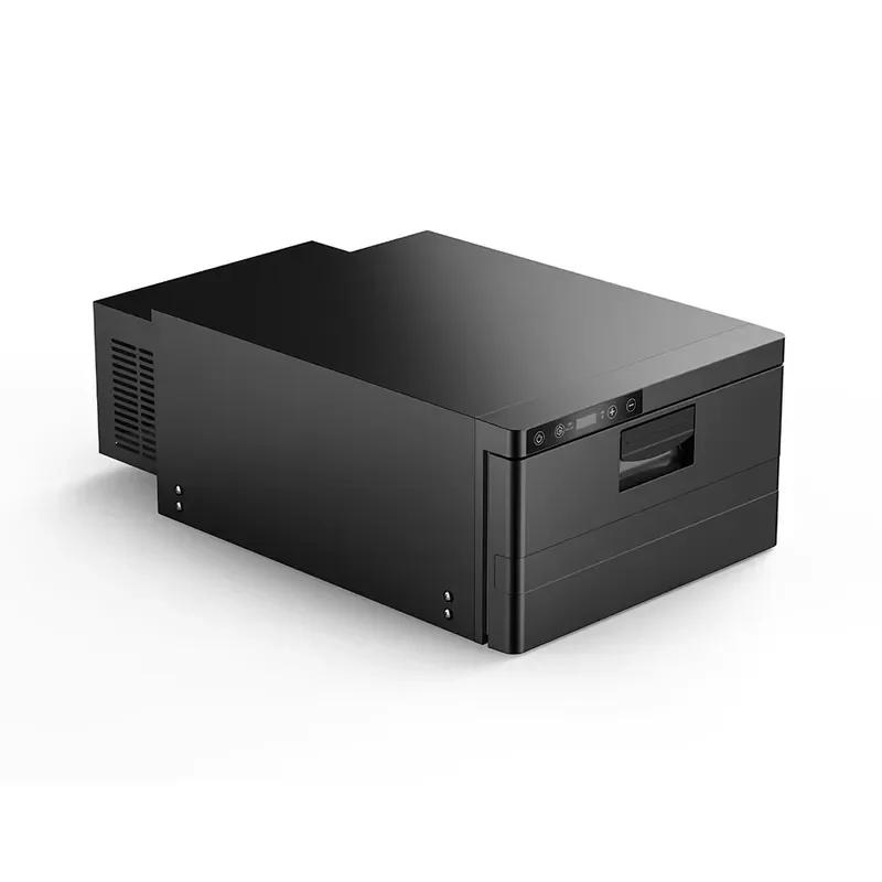 31L Portable Car Freezer 12V 24V DC AC Compressor Refrigerator for Truck Road Trip Durable Plastic Cooling Box Auto Fridge